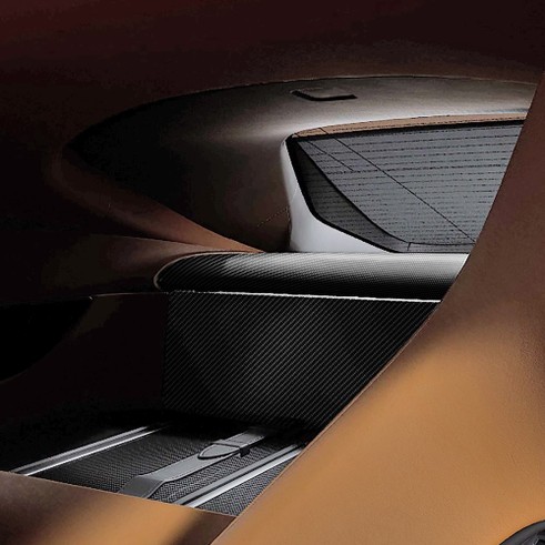 Carbon fiber parcel shelf